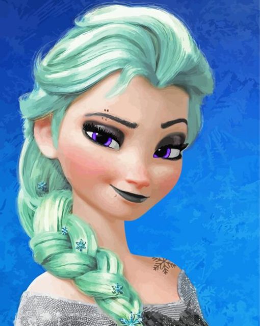 Elsa Modern Disney Character paint by numbers