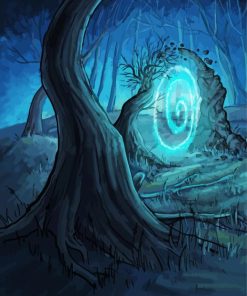Fantasy Magical Woods Art paint by numbers