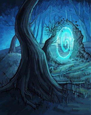 Fantasy Magical Woods Art paint by numbers