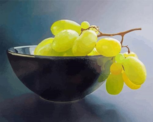 Grapevines In Bown Art paint by numbers