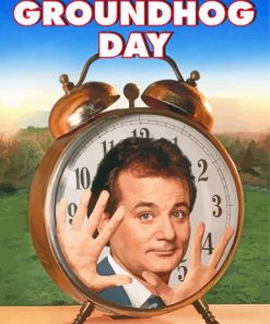 Groundhog Day Poster paint by numbers