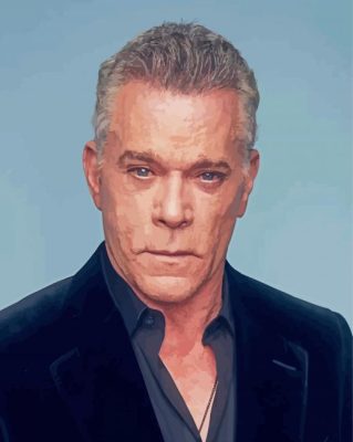 Handsome Ray Liotta paint by numbers