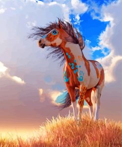 Indian Tribal Horses Animal paint by numbers