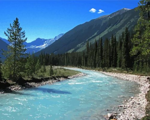 Kootenay National Park River Paint By Numbers