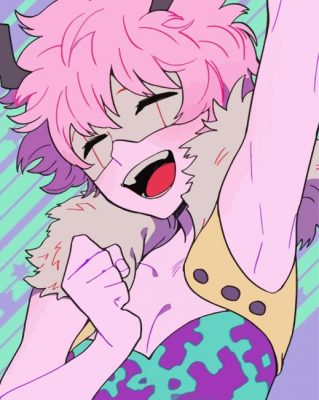 Mina Ashido paint by numbers