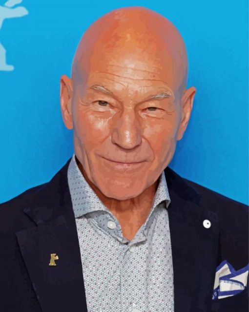 Patrick Stewart paint by numbers
