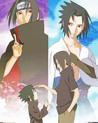 Sasuke And Itachi paint by numbers