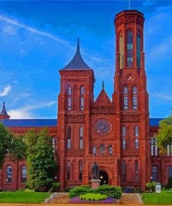 Smithsonian Building paint by numbers