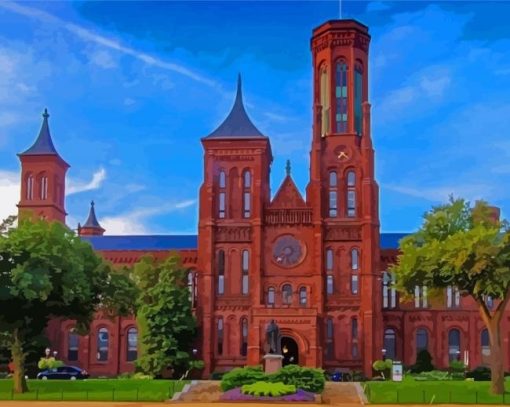 Smithsonian Building paint by numbers