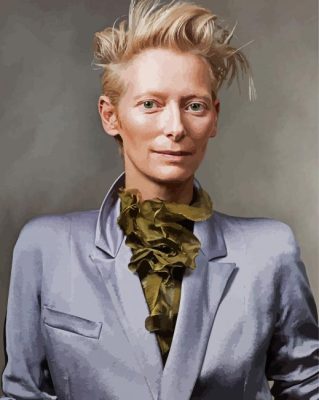 Tilda Swinton paint by numbers