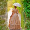 Victorian Woman With Parasol paint by numbers