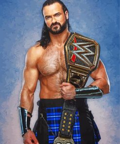 Wwe Champion Drew McIntyre paint by numbers