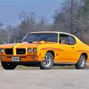 Yellow Pontiac 1970 Gto paint by numbers