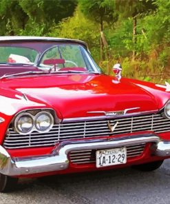 1958 Plymouth Fury Car Paint By Numbers