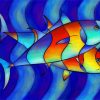 Abstract Fish Art Paint By Numbers