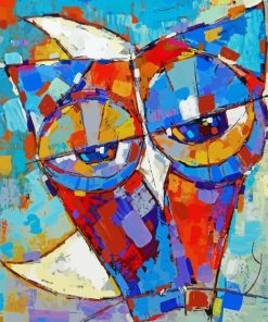 Abstract Owl Baby Paint By Numbers