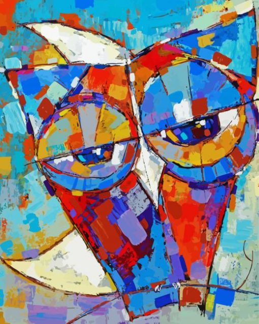 Abstract Owl Baby Paint By Numbers