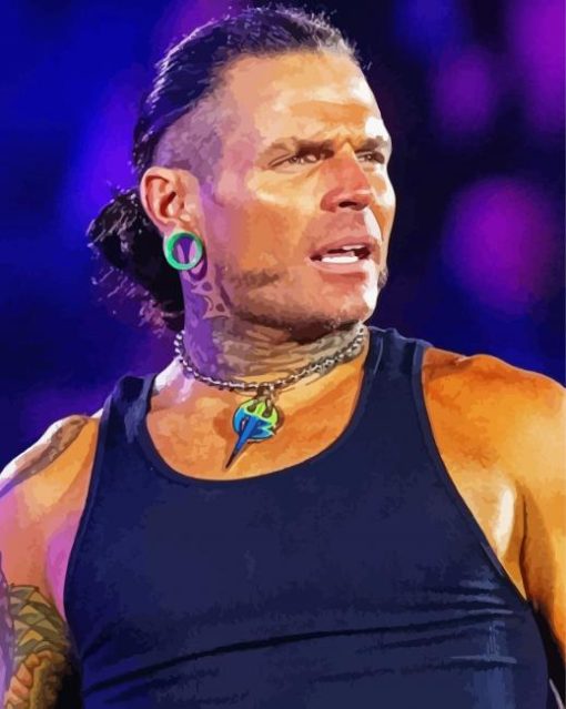 Aew Jeff Hardy Athlete Paint By Numbers
