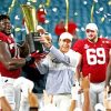 Alabama Crimson Tide Players With Trophy Paint By Numbers