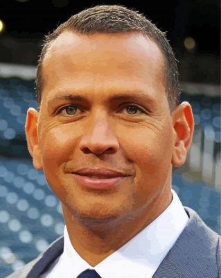 Alex Rodriguez Paint By Numbers