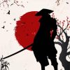 Alone Samurai Silhouette Paint By Numbers