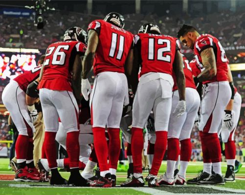 American Football Atlanta Falcons Team Paint By Numbers