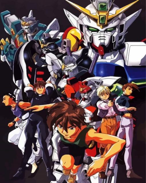 Anime Gundam Wing Paint By Numbers