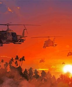Apocalypse Now Helicopters Paint By Numbers