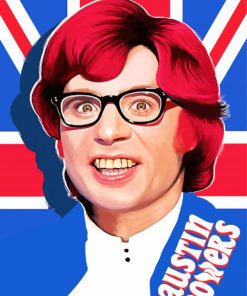 Austin Powers Illustration Paint By Numbers