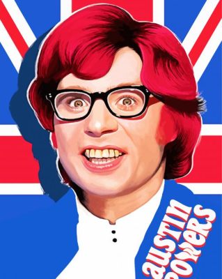 Austin Powers Illustration Paint By Numbers