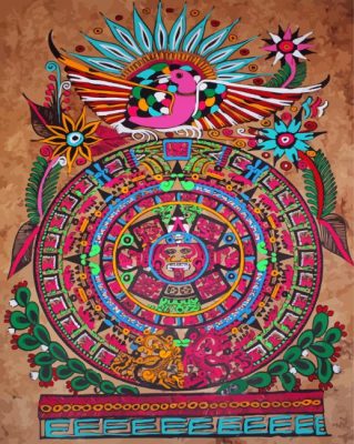 Aztec Calendar Paint By Numbers