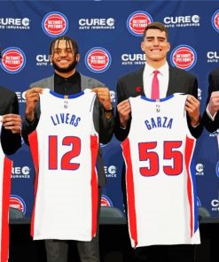 Basketball Players Detroid Pistons Paint By Numbers