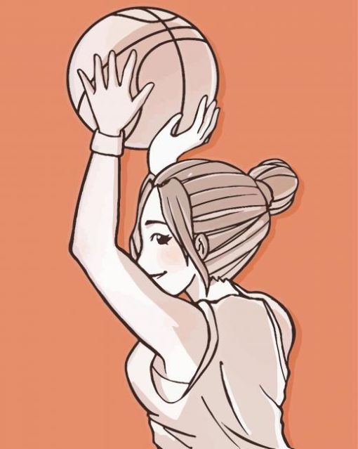 Basketball Girl Paint By Numbers