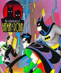 Batman And Robin Adventure Paint By Numbers