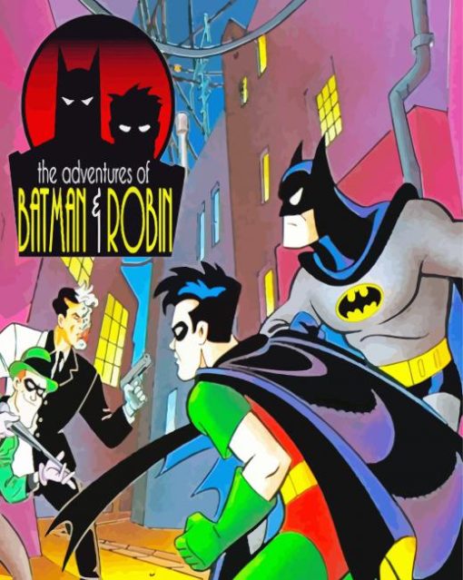 Batman And Robin Adventure Paint By Numbers