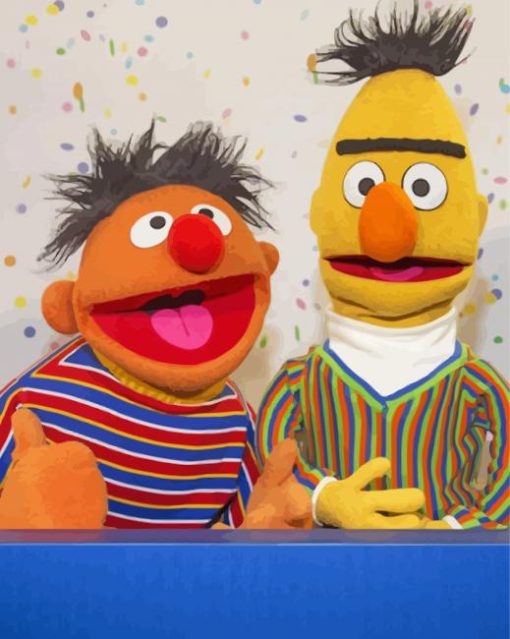 Bert And Ernie Sesame Street Paint By Numbers
