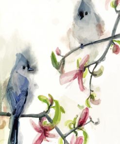 Birds And Blossom Art Paint By Numbers