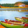 Boats And Landscapes Art Paint By Numbers