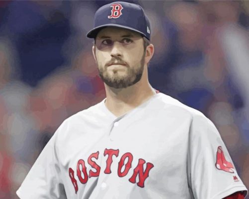 Boston Red Sox Baseballer Paint By Numbers