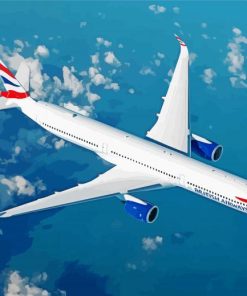 British Airways Plane Paint By Numbers