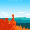 Bryce National Park Illustration Paint By Numbers