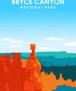 Bryce National Park Illustration Paint By Numbers