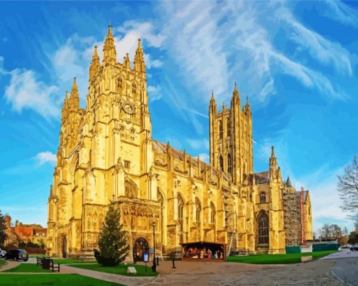 Canterbury Cathedral Paint By Numbers