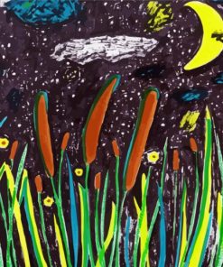 Cattails Art Paint By Numbers