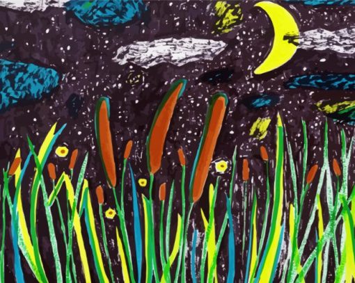 Cattails Art Paint By Numbers