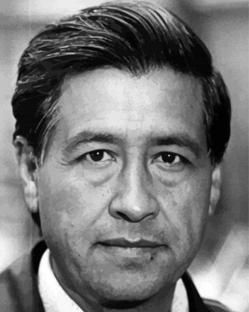Cesar Chavez Face Paint By Numbers