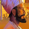 Chhatrapati Shivaji Maharaj Side Profile Paint By Numbers