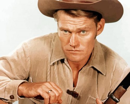 Chuck Connors Actor Paint By Numbers