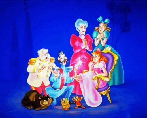 Cinderella Characters Anastasia Drizella Paint By Numbers