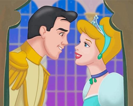Cinderella And Prince Disney Lovers Paint By Numbers